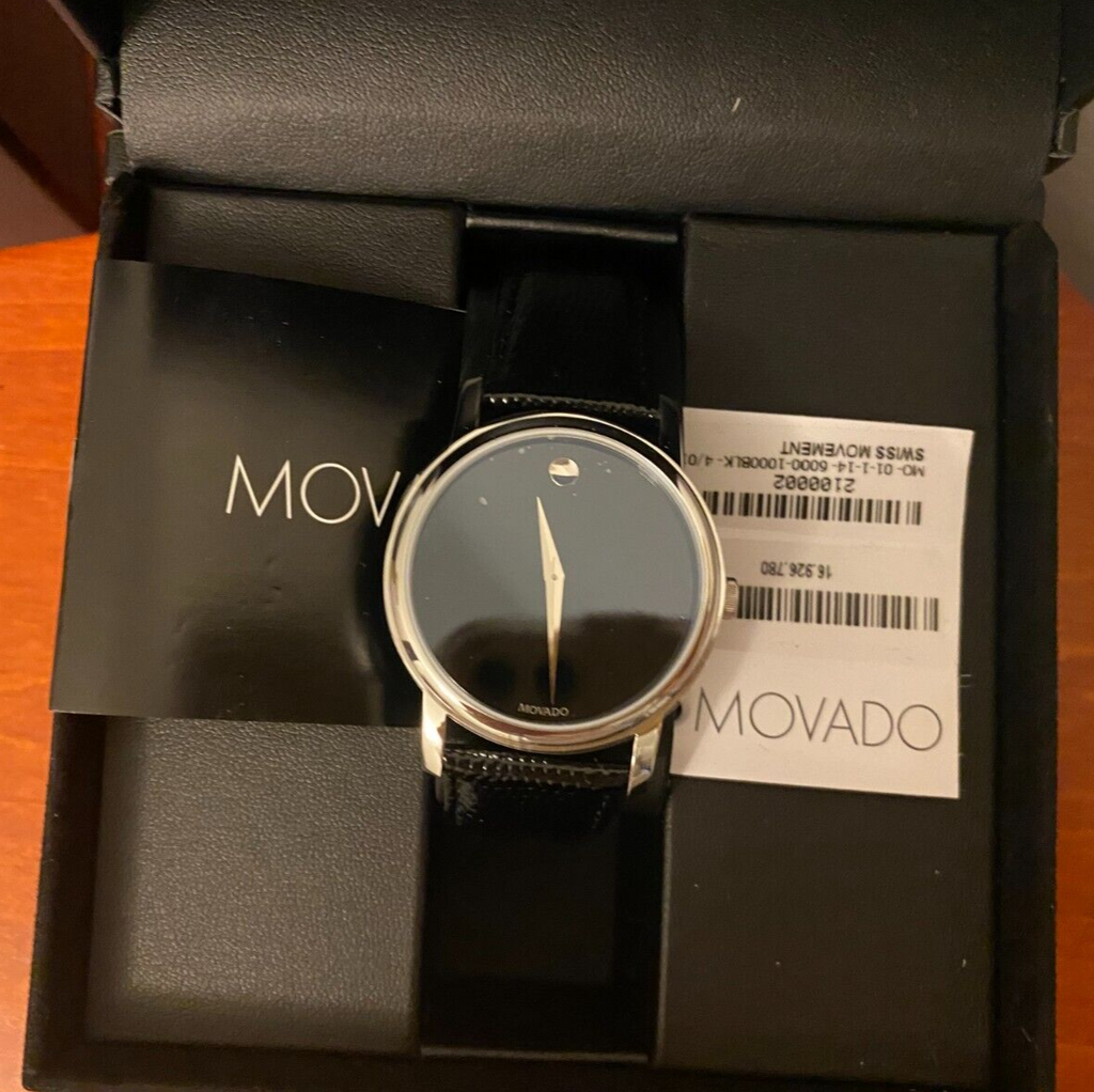 Movado men's quartz watch 2100002 sale