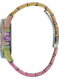 Guess Lady Frontier Diamonds Silver Dial Multicolor Steel Strap Watch for Women - GW0044L1