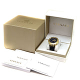 Versace Race GMT Blue Dial Blue Leather Strap Watch For Men - 29G70D282