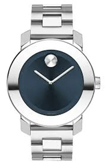 Montre Movado Bold Blue Dial avec bracelet en acier argenté pour femme