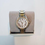 Michael Kors Kacie Three Hand Silver Dial Two Tone Steel Strap Watch for Women - MK6931