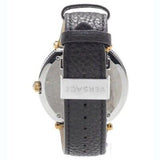 Versace V Metal Icon Quartz Silver Dial Brown Leather Strap Watch For Men - VQL010015