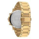 Tommy Hilfiger Iconic Quartz White Dial Gold Steel Strap Watch for Men - 1791538