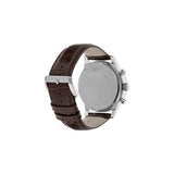 Hugo Boss Grand Prix Grey Dial Brown Leather Strap Watch for Men -  1513476