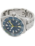 Tag Heuer Aquaracer Caliber 5 Match Timer Shinji Kagawa Edition Blue Dial Silver Steel Strap Watch for Men - WAY201H.BA0927