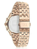 Tommy Hilfiger Ari Diamonds Silver Dial Rose Gold Steel Strap Watch for Women - 1781978