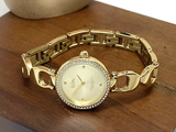 Coach Park Diamonds Silver Dial Gold Steel Strap Watch for Women - 14503171