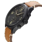 Tissot Chrono XL Quartz Black Dial Brown Leather Strap Watch For Men - T116.617.36.052.03