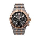 Breitling Chronomat B01 42 18K Red Gold Black Dial Two Tone Steel Strap Watch for Men - UB01341A1B1U1