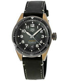 Jam Tangan Pria Tag Heuer Autavia Calibre 5 Automatic Olive Green Dial Green Leather Strap - WBE5190.FC8268