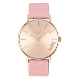 Coach Perry Rose Gold Dial Pink Leather Strap Watch for Women - 14503332-C