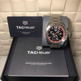 Tag Heuer Formula 1 Chronograph Jam Tangan Tali Baja Perak Dial Hitam untuk Pria - CAZ101Y.BA0842