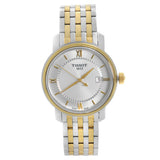 Tissot T Classic Bridgeport Silver Dial Two Tone Mesh Gelang Jam Tangan Untuk Pria - T097.410.22.038.00