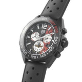Tag Heuer Formula 1 Indy 500 Edisi Terbatas Chronograph Black Dial Black Rubber Strap Watch untuk Pria - CAZ101AD.FT8024
