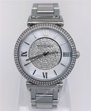 Michael Kors Caitlin Crystal Dial Silver Steel Strap Watch for Women - MK3331