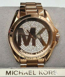 Michael Kors Bradshaw Rose Gold Dial Rose Gold Steel Strap Watch for Women - MK6437
