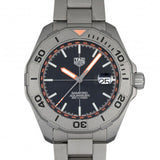 Tag Heuer Aquaracer Bamford Automatic Black Dial Grey Steel Strap Watch for Men - WAY208F.BF0638