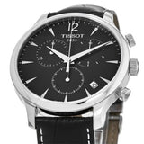 Jam Tangan Tissot T Classic Tradition Chronograph Dial Hitam Tali Kulit Hitam Untuk Pria - T063.617.16.057.00