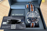 Tag Heuer Formula 1 Chronograph 43mm Dial Biru Jam Tangan NATO Strap untuk Pria - CAZ1014.FC8196