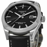 Tissot Gentleman Powermatic 80 Silicium Black Dial Jam Tangan Tali Kulit Hitam Untuk Pria - T127.407.16.051.00