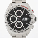 Jam Tangan Pria Tag Heuer Formula 1 Calibre 16 Automatic Chronograph Black Dial Silver Steel Strap - CAZ2010.BA0876