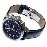 Tissot PRC 200 Chronograph Blue Dial Jam Tangan Tali Kulit Biru Untuk Pria - T055.417.16.047.00
