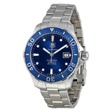 Tag Heuer Aquaracer Caliber 5 Automatic Blue Dial Silver Steel Strap Watch for Men - WAN2111.BA0822