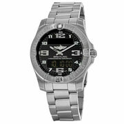 Breitling Aerospace Evo Black Dial Silver Steel Strap Watch for Men - E79363101B1E1