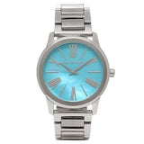 Michael Kors Hartman Quartz Blue Dial Silver Steel Strap Watch For Women - MK3519