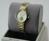 Michael Kors Portia Quartz Gold Dial Gold Steel Strap Watch For Women - MK3838