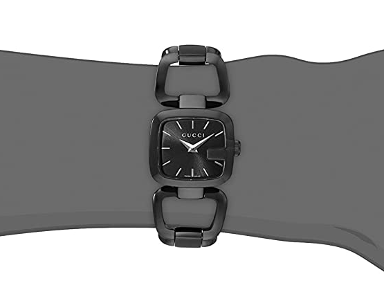 Gucci G Ladies Quartz 125 G Series Black Dial Bracelet Watch For
