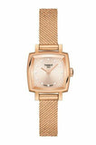 Tissot Lovely Square Lady Quartz Rose Gold Dial Rose Gold Mesh Bracelet Watch For Women - T058.109.33.456.00