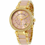 Michael Kors Parker Gold Dial Two Tone Steel Strap Watch for Women - MK6326