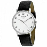 Tissot Everytime Desire Medium White Dial Jam Tangan Tali Kulit Hitam Untuk Pria - T109.410.16.032.00