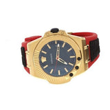 Versace Chain Reaction Quartz Black Dial Red & Black Rubber Strap Watch for Men - VEDY00319