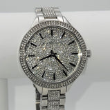 Michael Kors Runway Crystals Silver Dial Silver Steel Strap Watch for Women - MK3822