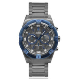 Guess Sport Analog Grey Dial Grey Steel Strap Watch for Men - W0377G5