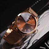 Guess Analog Brown Dial Brown Mesh Bracelet Watch for Men - GW0074G1