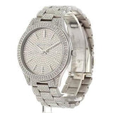 Michael Kors Runway Crystals Silver Dial Silver Steel Strap Watch for Women - MK3822