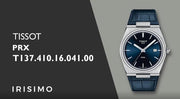 Tissot PRX Blue Dial Blue Leather Strap Watch for Men - T137.410.16.041.00