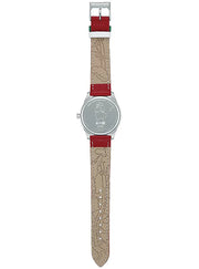Gucci G Timeless Quartz Diamonds Pink Dial Red Leather Strap Watch For Women - YA1265017