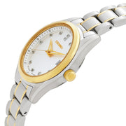 Seiko Diamond Silver Dial Two Tone Steel Strap Watch for Women - SUR582P1