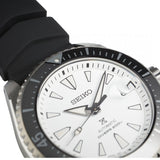 Seiko Shogun Prospex Titanium Divers Automatic White Dial Black Rubber Strap Watch For Men - SPB191J1