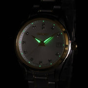 Seiko Diamond Silver Dial Two Tone Steel Strap Watch for Women - SUR582P1