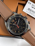 Coach Sullivan Chronograph Black Dial Brown Leather Strap Watch for Men - 14602070