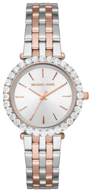 Michael Kors Darci Quartz Silver Dial Two Tone Steel Strap Watch For Women - MK4515