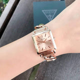 Guess Vanity Rose Gold Dial Rose Gold Steel Strap Watch for Women - W1029L3