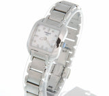 Tissot T Wave Diamonds Mother of Pearl Dial Silver Steel Strap Watch for Women - T02.1.285.74