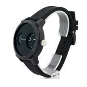 Tommy Hilfiger Denim Black Dial Black Rubber Strap Watch for Men - 1791555