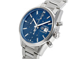 Tag Heuer Carrera Chronograph 41mm Blue Dial Silver Steel Strap Watch for Men - CBK2112.BA0715